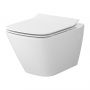 Mito Mesto Square S701792 miska wc z deską wolnoopadającą wisząca bez kołnierza biały połysk zdj.1