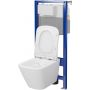 Cersanit City Square S701796 zestaw wc stelaż z miską i deską zdj.4