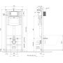Cersanit City Square S701797 zestaw wc stelaż z miską i deską zdj.2