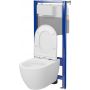 Cersanit Zen S701799 zestaw wc stelaż z miską i deską ze spłukiwaniem wirowym zdj.3