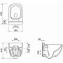 Zestaw Cersanit Caspia miska WC CleanOn z deską wolnoopadającą i stelaż podtynkowy Aqua 2.0 S701-803 zdj.3