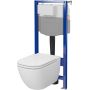 Cersanit Caspia S701803 zestaw wc stelaż z miską i deską zdj.1