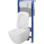 Cersanit Virgo S701806 zestaw wc stelaż z miską i deską zdj.2