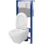 Cersanit Crea S701807 zestaw wc stelaż z miską i deską zdj.2