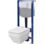Cersanit Crea S701809 zestaw wc stelaż z miską i deską zdj.1