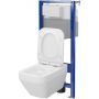 Cersanit Crea S701809 zestaw wc stelaż z miską i deską zdj.2