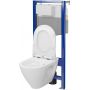 Cersanit Mille Plus S701813 zestaw wc stelaż z miską i deską zdj.4