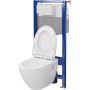 Cersanit Moduo S701814 zestaw wc stelaż z miską i deską zdj.1