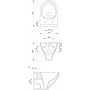 Zestaw Cersanit Mille miska WC CleanOn z deską wolnoopadającą i stelaż podtynkowy Aqua 2.0 S701-821 zdj.3