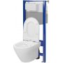 Cersanit Larga S701823 zestaw wc stelaż z miską i deską zdj.1