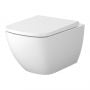 Cersanit Zen S701882 miska wc z deską wolnoopadającą wisząca bez kołnierza ze spłukiwaniem wirowym biały połysk zdj.1