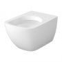 Cersanit Zen S701882 miska wc z deską wolnoopadającą wisząca bez kołnierza ze spłukiwaniem wirowym biały połysk zdj.4