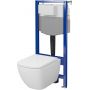 Cersanit Zen S701886 zestaw wc stelaż + miska + deska spłukiwanie wirowe zdj.1