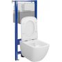 Cersanit Zen S701886 zestaw wc stelaż + miska + deska spłukiwanie wirowe zdj.9