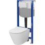 Cersanit City S701889 zestaw wc stelaż + miska + deska spłukiwanie wirowe zdj.1