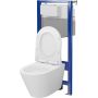 Cersanit City S701889 zestaw wc stelaż + miska + deska spłukiwanie wirowe zdj.9