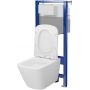 Cersanit City Square S701891 zestaw wc stelaż + miska + deska spłukiwanie wirowe zdj.9
