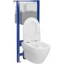 Cersanit Larga S701893 zestaw wc stelaż + miska + deska spłukiwanie wirowe zdj.10