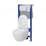 Cersanit Zen S701925 zestaw wc stelaż + miska + deska zdj.4
