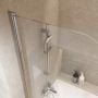 Cersanit Easy S301289 parawan nawannowy 70 cm 1-częściowy chrom połysk/szkło przezroczyste zdj.6