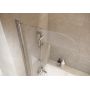 Cersanit Easy S301289 parawan nawannowy 70 cm 1-częściowy chrom połysk/szkło przezroczyste zdj.3