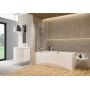 Cersanit Easy S301289 parawan nawannowy 70 cm 1-częściowy chrom połysk/szkło przezroczyste zdj.4