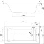 Cersanit Larga S301304 wanna prostokątna slim 150x75 cm zdj.3
