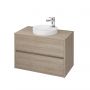 Cersanit Crea K114002 umywalka 37.5x37.5 cm okrągła wpuszczana biała zdj.4