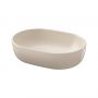 Cersanit Moduo K116132 umywalka 50x35.5 cm owalna nablatowa brąz/beż zdj.1