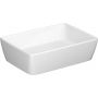 Cersanit City K35048 umywalka 50.5x35.5 cm prostokątna nablatowa biała zdj.1