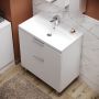 Cersanit City K35061 umywalka 80.5x45.5 cm prostokątna meblowa biała zdj.6