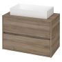 Cersanit Inverto K671008ECO umywalka 60x35 cm prostokątna nablatowa biała zdj.4