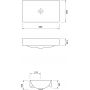 Cersanit Inverto K671008ECO umywalka 60x35 cm prostokątna nablatowa biała zdj.2