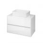 Cersanit Crea K114001ECO umywalka 49.5x34.5 cm prostokątna nablatowa biała zdj.5