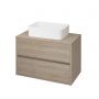 Cersanit Crea K114001ECO umywalka 49.5x34.5 cm prostokątna nablatowa biała zdj.6