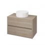 Cersanit Crea K114020ECO umywalka 38x38 cm okrągła nablatowa biała zdj.6