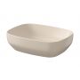 Cersanit Larga K677062 umywalka 50x38.5 cm prostokątna nablatowa brąz/beż zdj.1