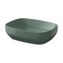 Cersanit Larga K677065 umywalka 50x38.5 cm prostokątna nablatowa zielona zdj.1