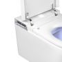 Clean Wave Breeze B700SET toaleta myjąca ze stelażem i przyciskiem wisząca bez kołnierza spłukiwanie wirowe biała zdj.6