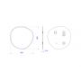 Dubiel Vitrum Albert 5905241011578 lustro 60x60 cm zdj.2