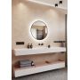 Dubiel Vitrum Zoe 5905241012964 lustro 60x60 cm okrągłe z oświetleniem czarny zdj.7
