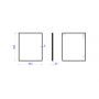 Dubiel Vitrum One 5905241013053 lustro 50x60 cm prostokątne czarny zdj.2