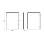 Dubiel Vitrum One 5905241013060 lustro 60x80 cm prostokątne czarny zdj.2