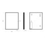 Dubiel Vitrum Poe 5905241013244 lustro 60x80 cm prostokątne z oświetleniem czarny zdj.2