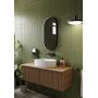 Dubiel Vitrum Loki 5905241013251 lustro 40x80 cm owalne z oświetleniem czarny zdj.5