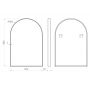 Dubiel Vitrum Gala Black 5905241013404 lustro 60x90 cm czarny zdj.2