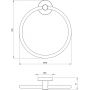 Deante Jaśmin ADJ0611 wieszak na ręcznik chrom zdj.2