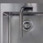 Deante Silia BQSB730 bateria kuchenna stojąca stal-czarna zdj.8