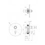 Deante Press BBH048P bateria prysznicowa podtynkowa chrom zdj.2