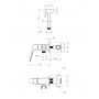 Deante Blur BQL034M bateria bidetowa podtynkowa chrom zdj.2